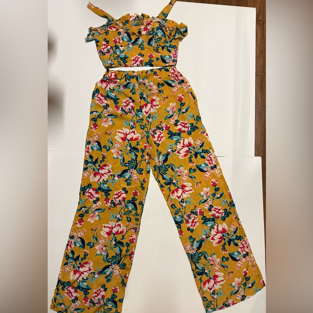 Xhilaration Floral Multicolor Jumpsuit